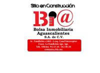 Sitio web de BIA Bolsa Inmobiliaria Aguascalientes
