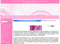 Sitio web de Instituto Max-Beauty (Máxima - Belleza) Aguascalientes