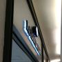 fachada de panel de aluminio + letra 3D iluminadas