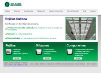 Sitio web de Rejillas y Difusores Sultana SA de CV
