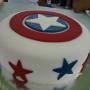 Pastel fondant Capitán América