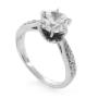 Anillo de Compromiso en Plata con Zirconias