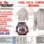 sudadera gris con gorro abierta con cierre