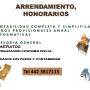 HONORARIOS ARRENDAMIENTO