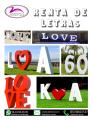 Renta de letras Gigantes para todo tipo de evento