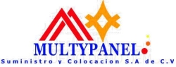 Multypanel  suministro y colocacion