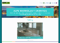 Sitio web de ALPE Marmoles Granitos