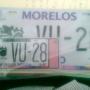 placa de auto antiguo
