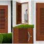 Puerta batiente doble