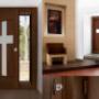 Ventana batiente con viga perimetral