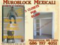 2 Closets de Muroblock por 3000