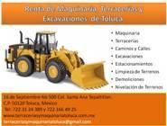Renta de Maquinaria Pesada, Terracerias y Excavaciones de Toluca