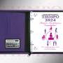 Agenda Motiv Mujer 2024 Mini Portafolio morado