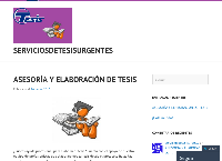 Sitio web de SERVICIOS DE TESIS URGENTES