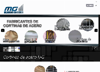 Sitio web de Cortinas de Acero M.G.