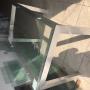 Escritorio de cristal templado