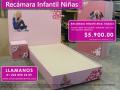 Recámara Infantil para niñas. Gran variedad de motivos para decorar.