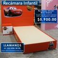 Recámara Infantil para niños. Con los personajes que tu prefieras.