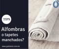 Alfombras o tapetes manchados