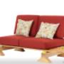 Subido por visitante en 23/02/2016 - Sillón Haiku Rojo + Cojines de algodón Fiori