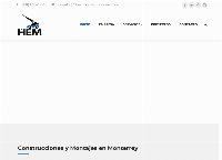 Sitio web de HEM Construcciones y Montajes sa de cv