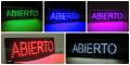 Anuncios LED "ABIERTO"