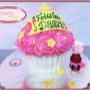 Cupcake Gigante Peppa Pig, base chocolate blanco