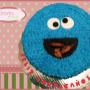 Pastel chocolate, Lucas el Monstruo come galletas