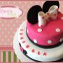 Pastel infantil fondant de Minnie
