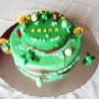 Pastes infantil en fondant Plantas vs Zobies