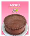 Pastel de chocolate con betún de chocolate para 10 personas