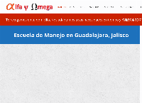 Sitio web de Escuela de Manejo Alfa y Omega Guadalajara
