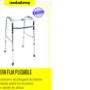 andadera plegable de aluminio
