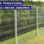 reja de acero verde