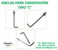 Ancla tipo L para cimentación