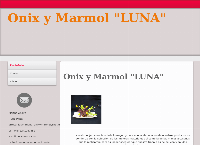 Sitio web de Taller de onix y marmol \"luna\"