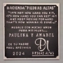 Placa conmemorativa en aluminio