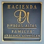 Placa fundida en bronce