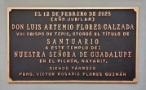 Placas para ceremonias eclesiásticas