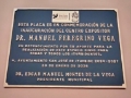 Placas en bronce fundido