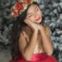 Feliz en su sesión de fotos