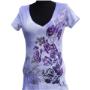 Playera Armani Exchange Purple flowered