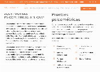 Sitio web de Psicometricas.mx