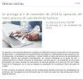 Prórroga para la operación del nuevo proceso de cancelación de facturas