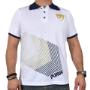 Playera Blanca del Equipo de Fútbol Pumas Tipo Polo Hombre