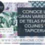 Telas decorativas y de tapicería
