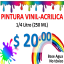 Precios Pintura Vinílica Menudeo