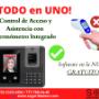 reloj checador 3en 1 control de temperatura en Morelos