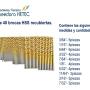 Set de 40 brocas HSS con recubrimiento