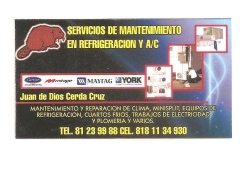 Servicio en mantenimiento en refrigeración y a/c